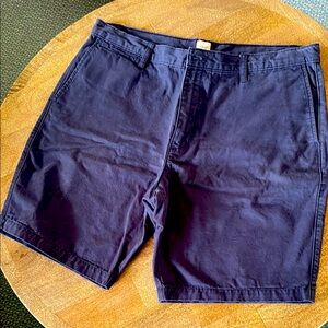 Lands End navy chino men’s flat front short